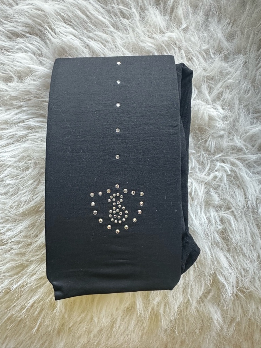 Burberry Black tights with Crystal B Emblem hosiery New without Tag
